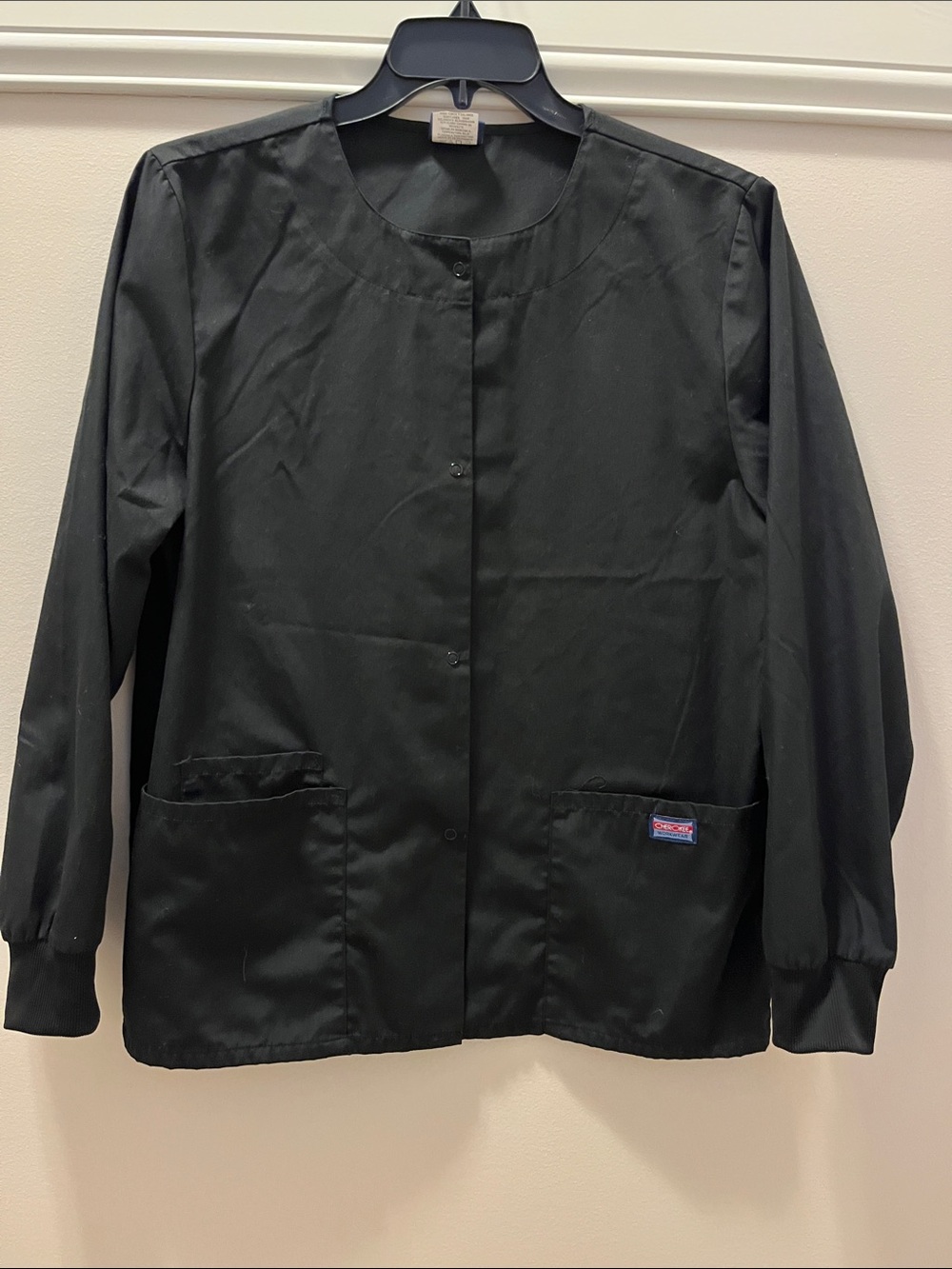 Women’s Cherokee Workwear Snap Front Warm-Up Jacket Labcoat